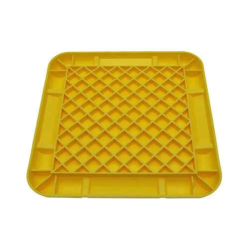 Yellow Scaffold Base Plate - HDPE Platsic