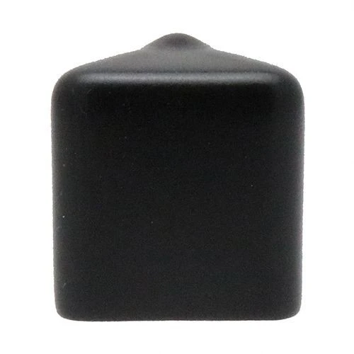 12.7 x 12.7mm - Square PVC Caps - 12.7mm Length - Black