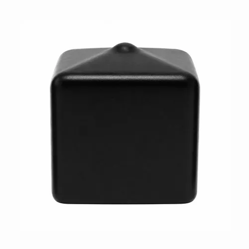 19mm x 19mm (Square) Plastic End Cap - Black | PVC