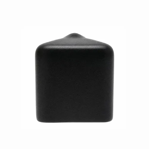 19mm x 19mm (Square) Plastic End Cap - Black | PVC