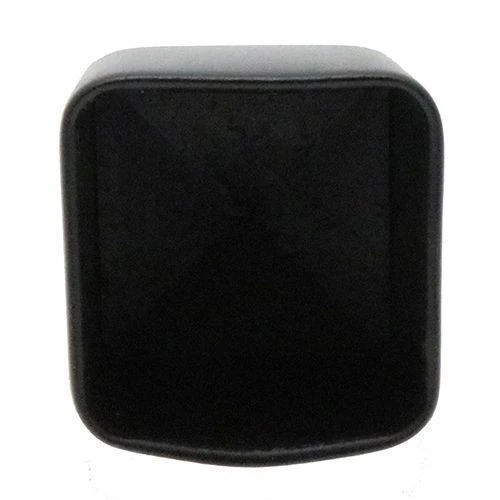 19 x 19mm - Square PVC Caps - 12.7mm Length - Black