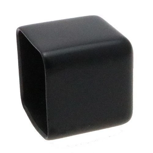 19 x 19mm - Square PVC Caps - 12.7mm Length - Black