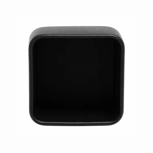 25.4mm x 25.4mm (Square) Plastic End Cap - Black | PVC
