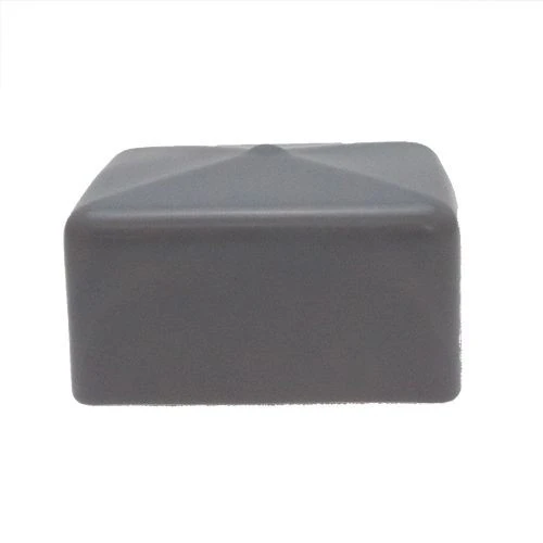 Grey Square PVC Cap, 80mm x 80mm, 38.1mm long - SCAP013
