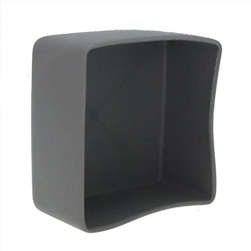 Grey Square PVC Cap, 80mm x 80mm, 38.1mm long - SCAP013
