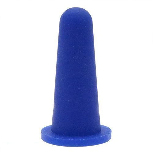 5.84mm x 10.16mm Silicone Cone (Tapered) Cap (Clear) 16.13mm Flange