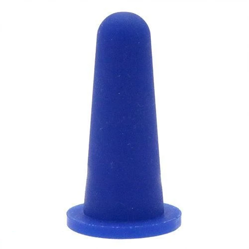 11.51mm x 17.5mm Silicone Cone (Tapered) Cap (Clear) 24.89mm Flange