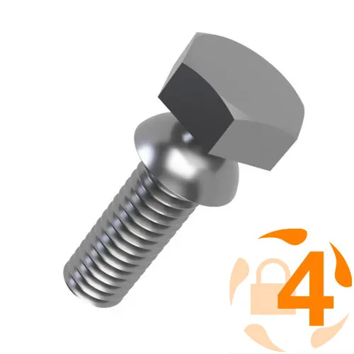 M6 x 25mm Security Shear Bolt (One Way) | A2 Stainless Steel