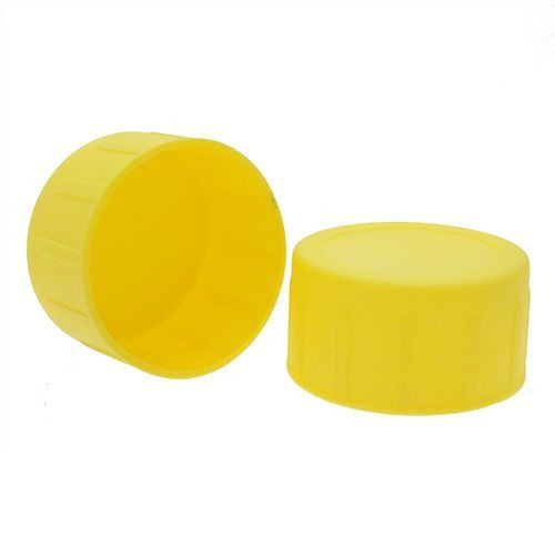 48.3mm x 30mm Pipe End Cap (Yellow) 2.5mm Wall | LDPE