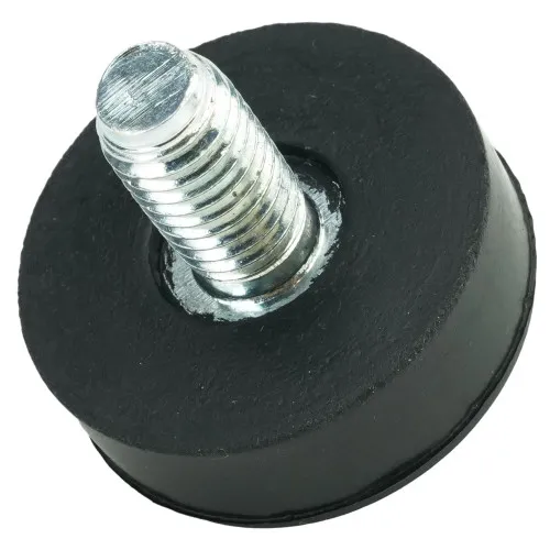 M10 x 38mm Straight Rubber Adjustable Feet | Vital Parts