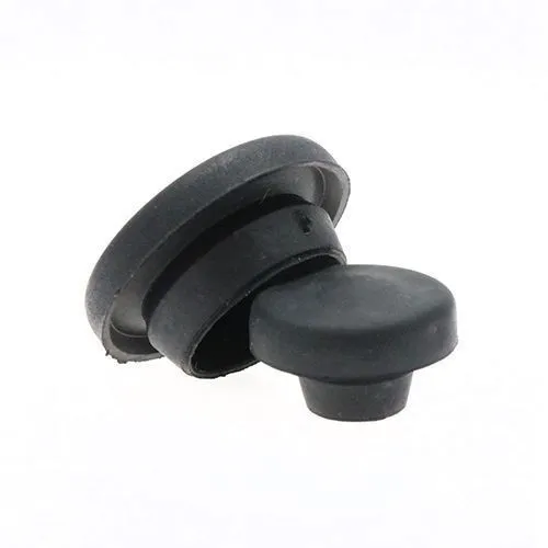 10mm Rubber Blanking Plug (Straight) - 0.8-2mm Panel | Black TPR
