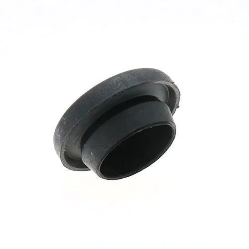 14mm Rubber Blanking Plug (Straight) - 0.8-2mm Panel | Black TPR