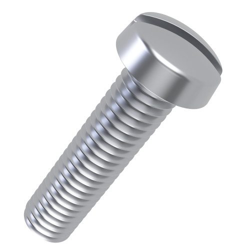 M4 x 10mm Slotted Cheese Head Screw DIN 84 - BZP | Vital Parts