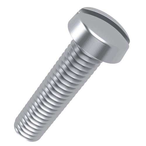 M4 x 6mm Slotted Cheese Head Screw DIN 84 - BZP | Vital Parts