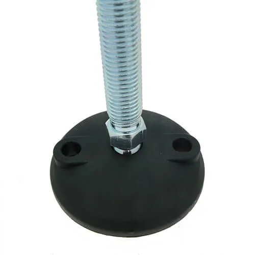M16 x 150mm Bolt Down Levelling Foot - 80mm Anti-slip Base (20° Tilt) | 900kg Load