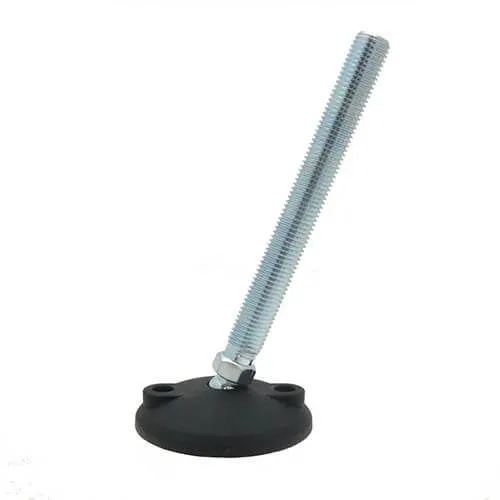 M20 x 150mm Bolt Down Levelling Foot - 80mm Anti-slip Base (20° Tilt) | 900kg Load