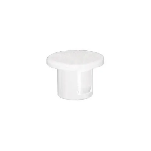 Pry Out  Plugs - 7.9mm  Hole Diameter - White Nylon