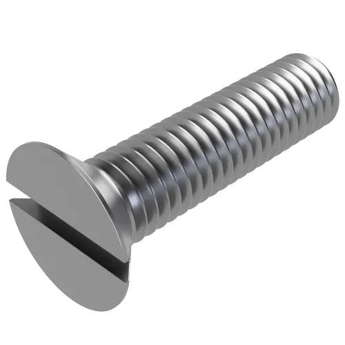 M12 x 120mm Slotted Countersunk Screw (DIN 963) | Marine Grade A4 Stainless Steel