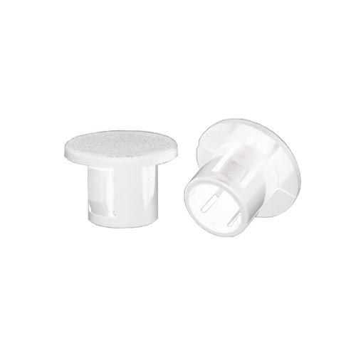 Pry Out  Plugs - 14.3mm  Hole Diameter - White Nylon