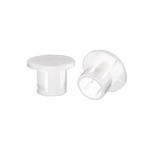 15.9mm White Pry Out Blanking Plug (Panel Clip) 4.4mm Panel | Nylon