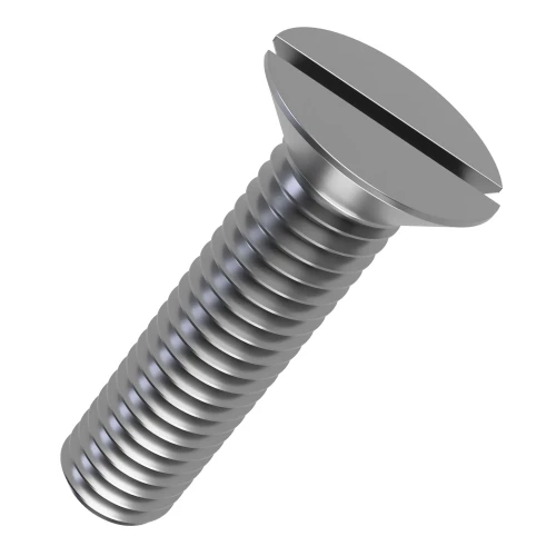 M5 x 100mm Slotted Countersunk Screw DIN 963 A4 Stainless Steel
