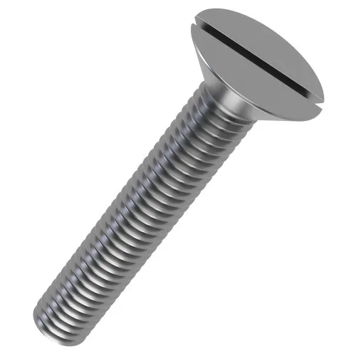 M6 x 55mm Slotted Countersunk Screw (DIN 963) | A2 Stainless Steel