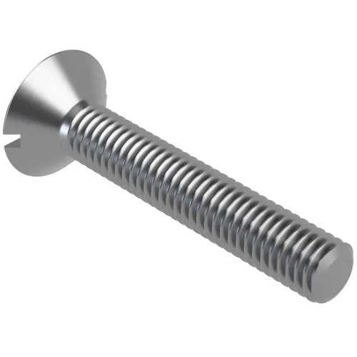 M6 x 55mm Slotted Countersunk Screw (DIN 963) | A2 Stainless Steel