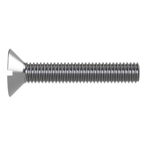M6 x 55mm Slotted Countersunk Screw (DIN 963) | A2 Stainless Steel