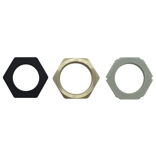 Cable Gland Lock Nuts | Brass, Stainless & Nylon