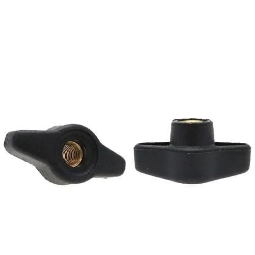 Plastic Butterfly Wing Nuts - Through Thread