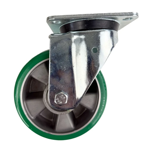 Top Plate Green PU Industrial Castors