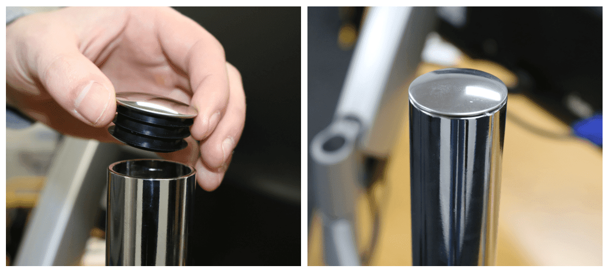 Graphic on how to install tube insert image