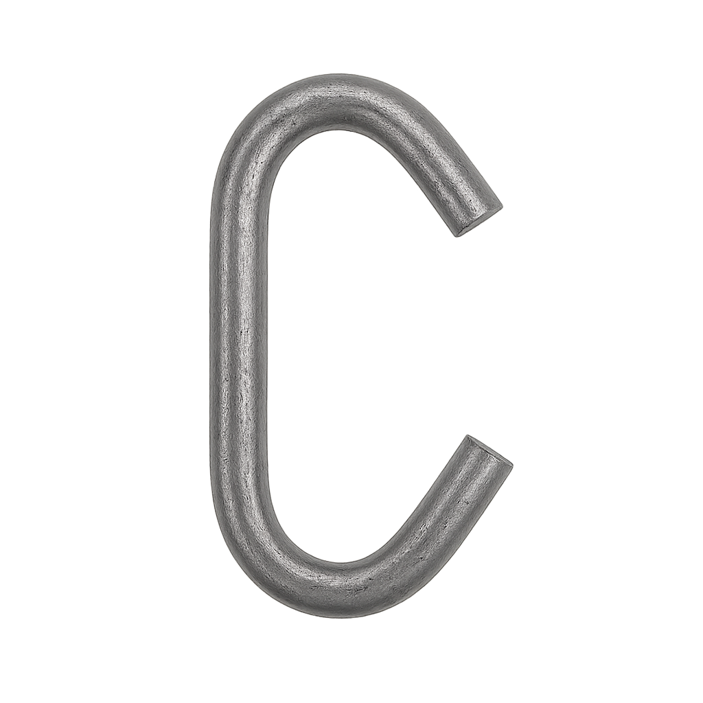 C hooks for powder coating and industrial hanging